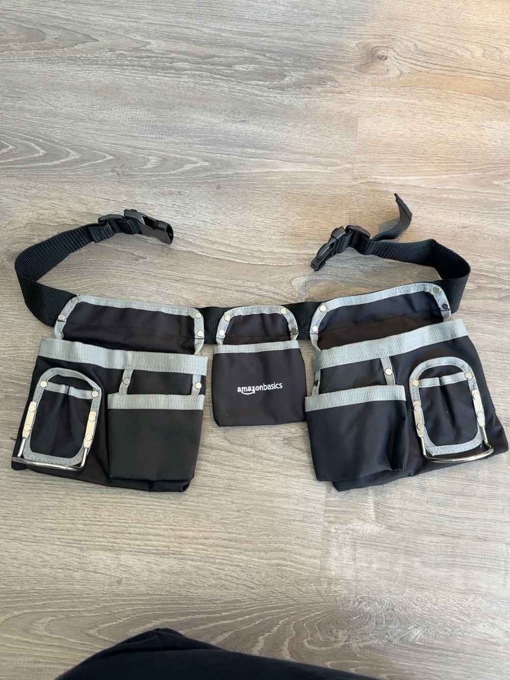AmazonBasics Black & Gray Utility Waist Belt Bag